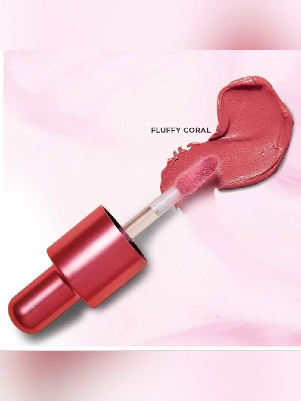 Revlon Kiss Cloud Blotted Lip Tint -007 Fluffy Coral New Sealed Pkg